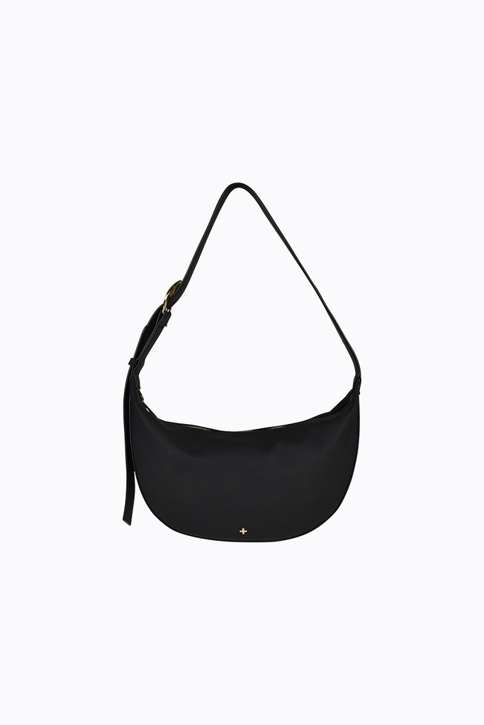 Damsel Curved Shoulder Bag - Black Pebble – PETA AND JAIN AUS