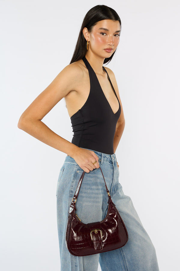 Millie - Burgundy Croc Product Image
