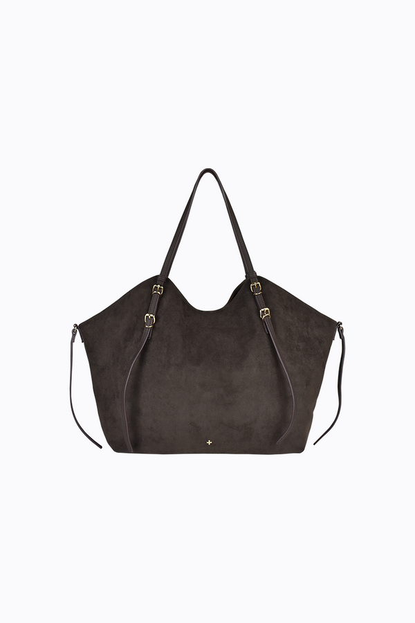 Steffy - Chocolate Faux Suede Product Image